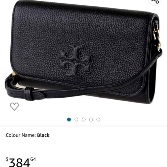 Tory Burch Handbags - Tory Burch Thea Pebbled Leather Crossbody/Wallet Clutch Purse (like new)